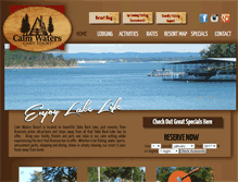 Tablet Screenshot of calmwatersresort.com